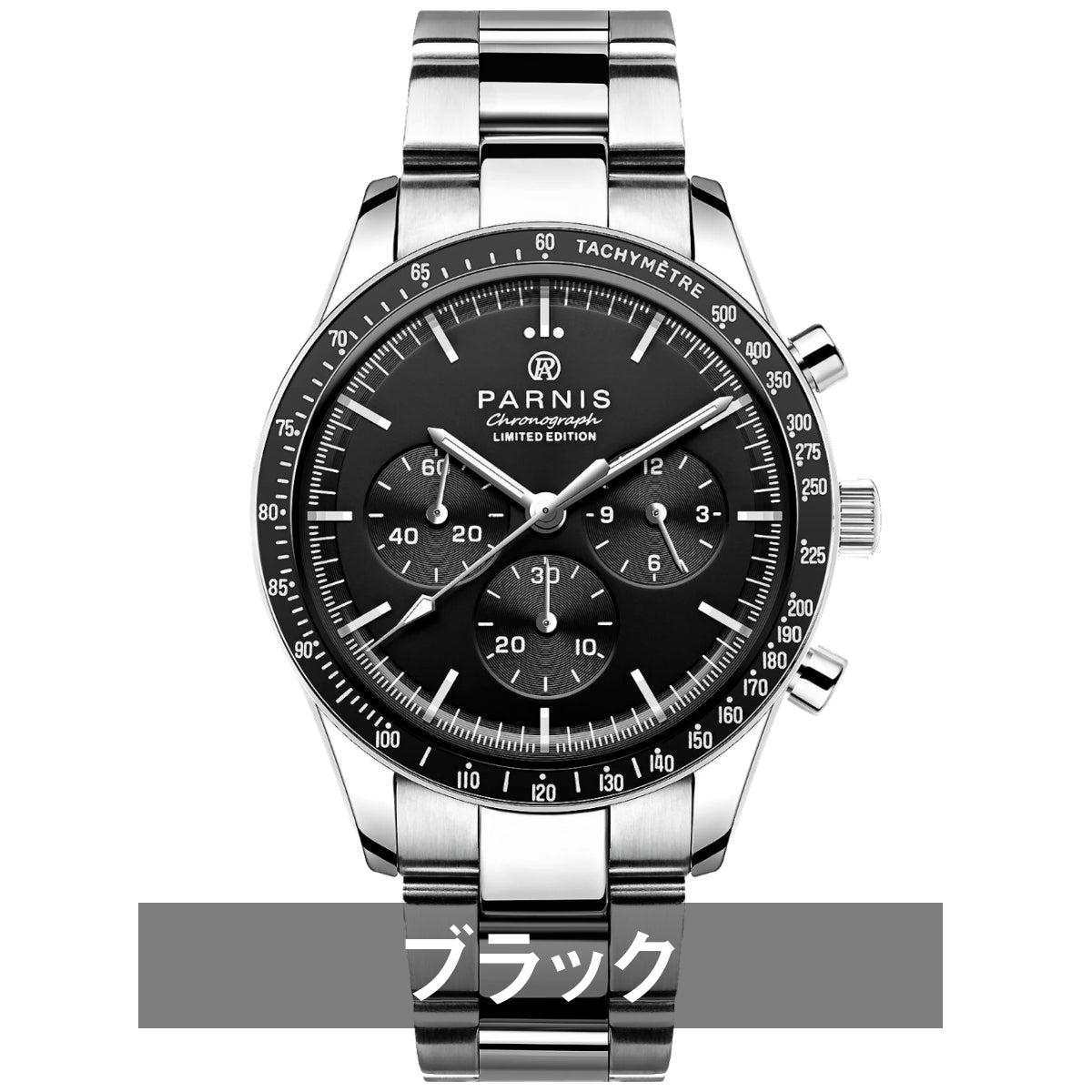Men's Chronograph Homage Quartz Watch for Men in their 40s and 50s, PARNIS PA6100