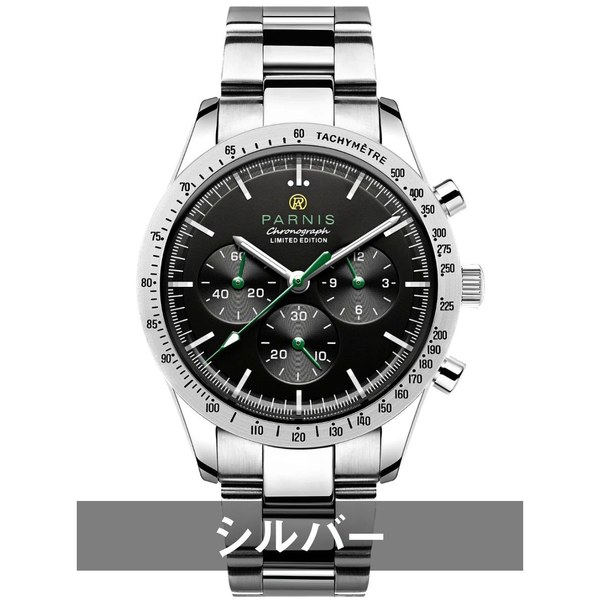 Men's Chronograph Homage Quartz Watch for Men in their 40s and 50s, PARNIS PA6100