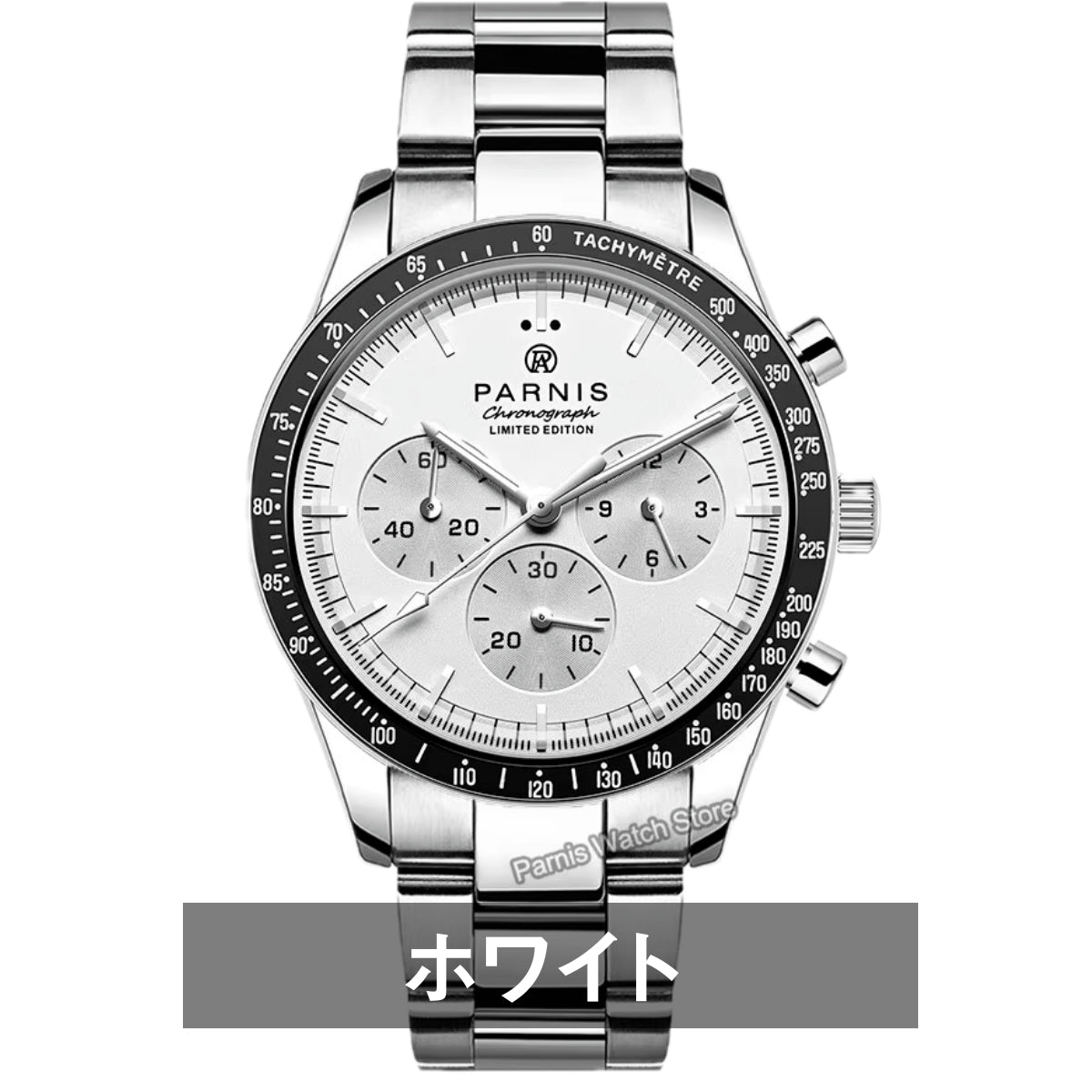 Men's Chronograph Homage Quartz Watch for Men in their 40s and 50s, PARNIS PA6100