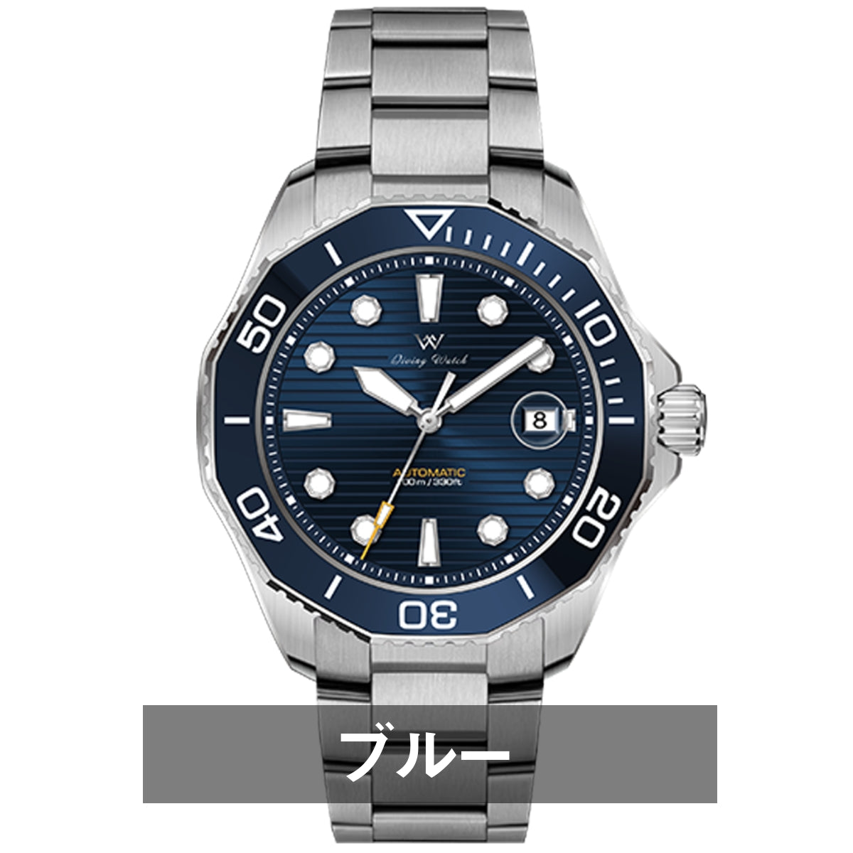 Men's Dive Watch, Homage Watch, Waterproof, Mechanical, Automatic, Hand-Wound, Calendar, Welly Merck WM189