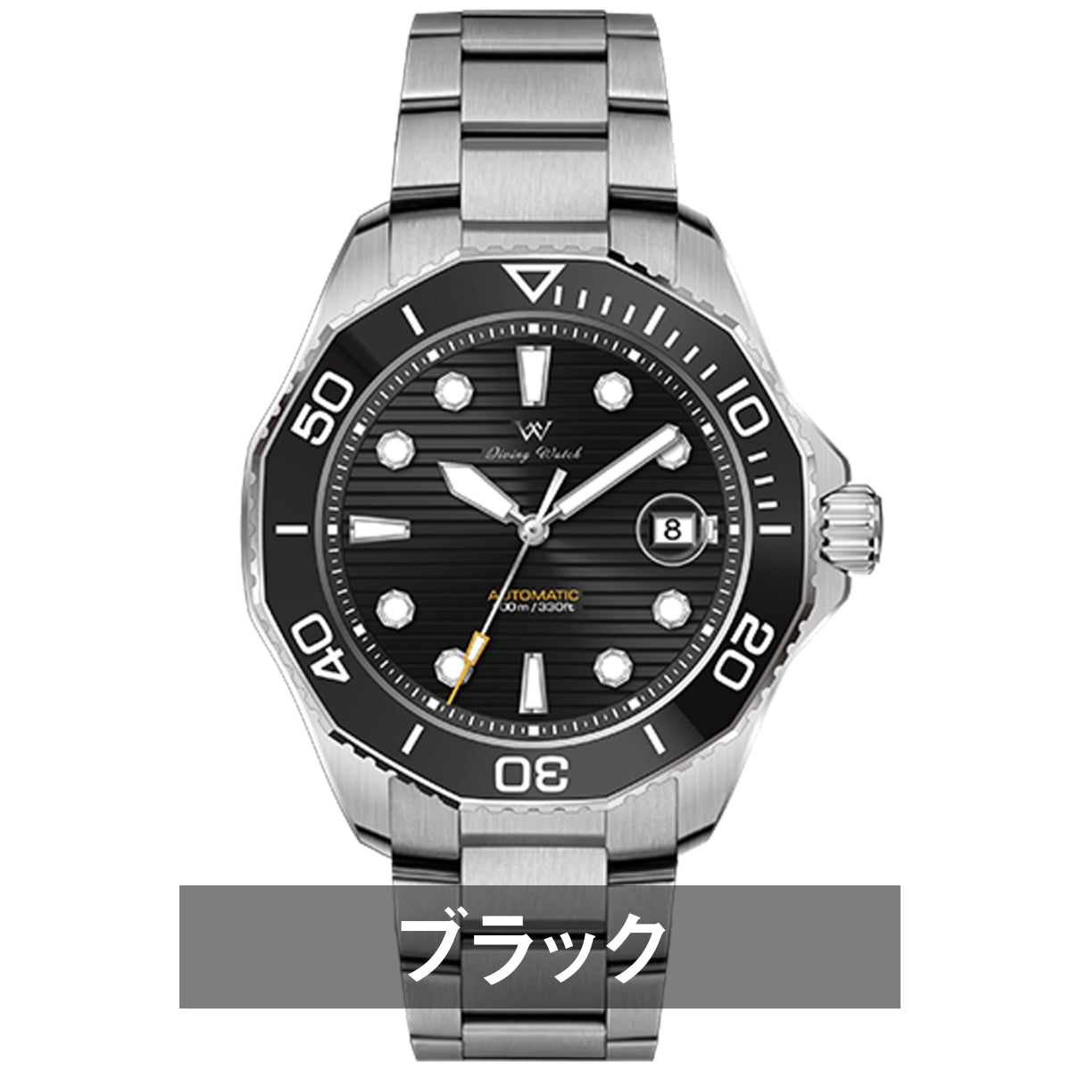 Men's Dive Watch, Homage Watch, Waterproof, Mechanical, Automatic, Hand-Wound, Calendar, Welly Merck WM189