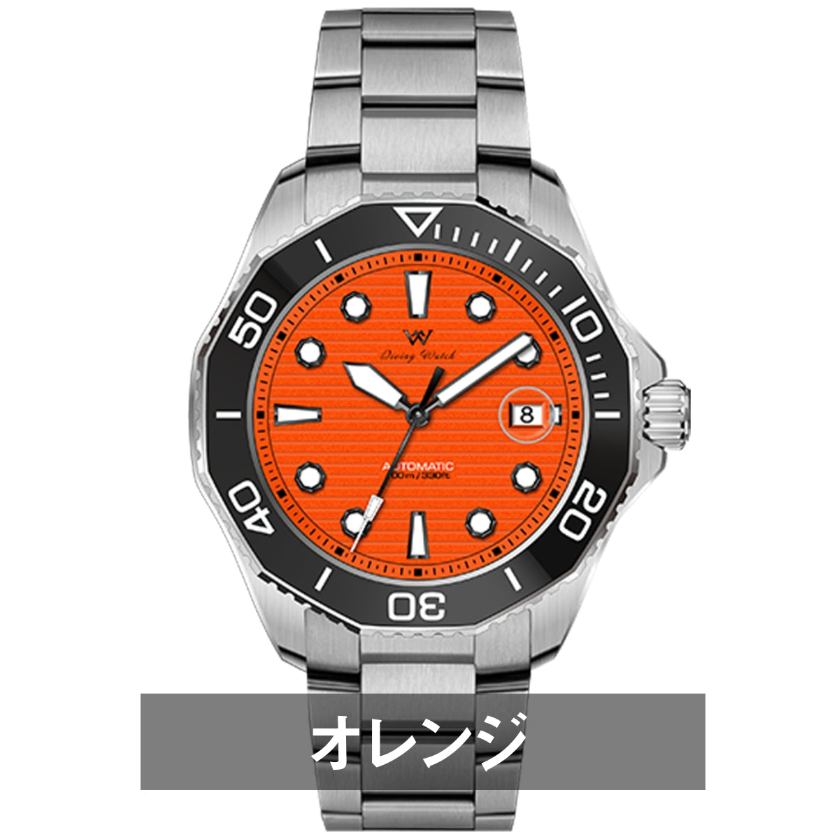 Men's Dive Watch, Homage Watch, Waterproof, Mechanical, Automatic, Hand-Wound, Calendar, Welly Merck WM189
