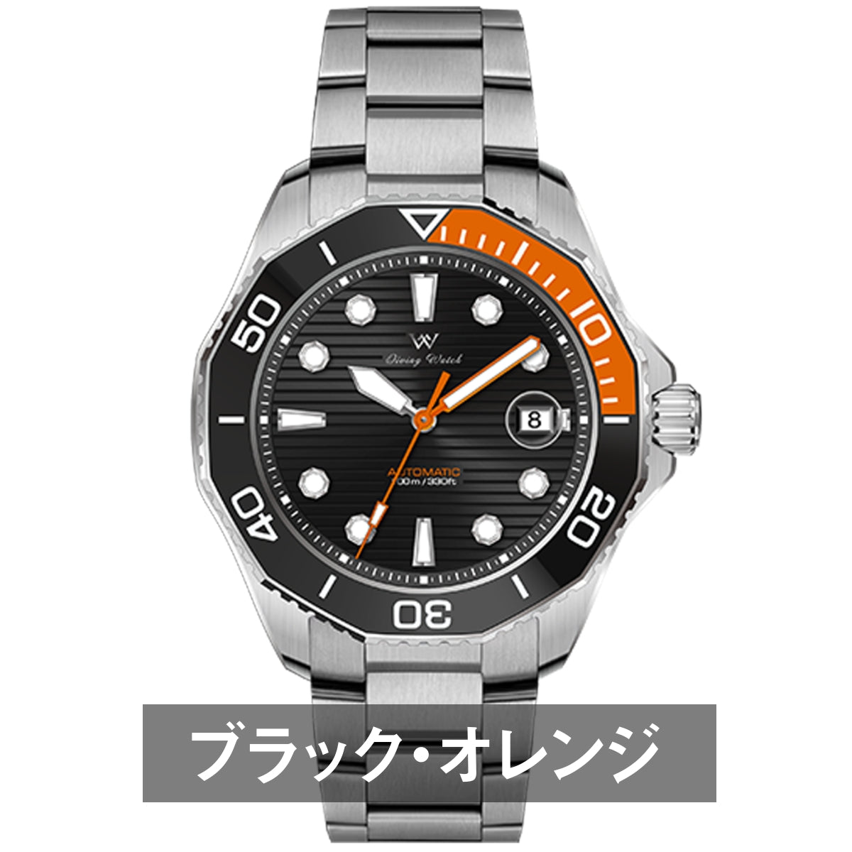 Men's Dive Watch, Homage Watch, Waterproof, Mechanical, Automatic, Hand-Wound, Calendar, Welly Merck WM189