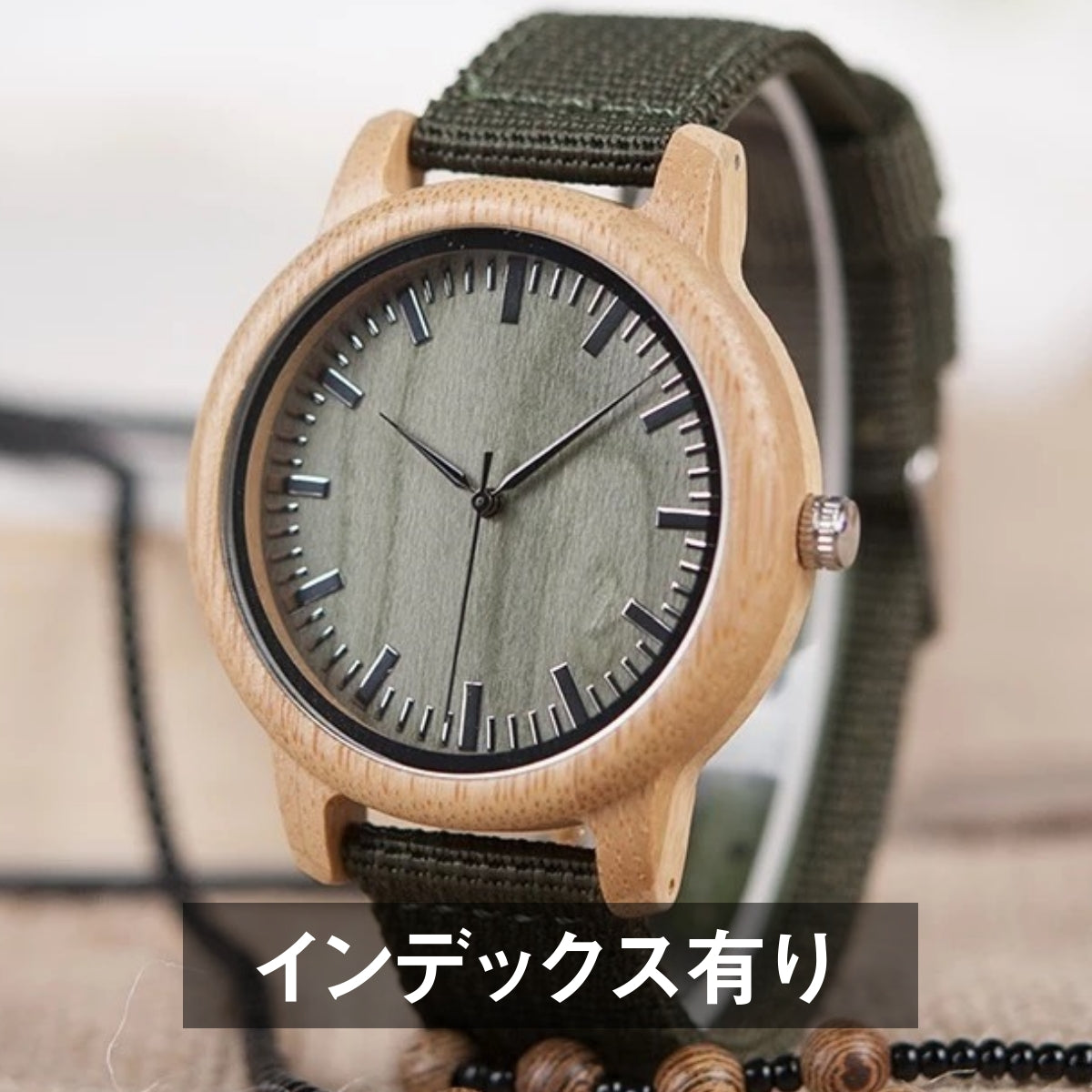 BOBO BIRD D11 Wooden Watch for Men in Their 40s and 50s, Made with Bamboo and Quartz Movement, Hypoallergenic