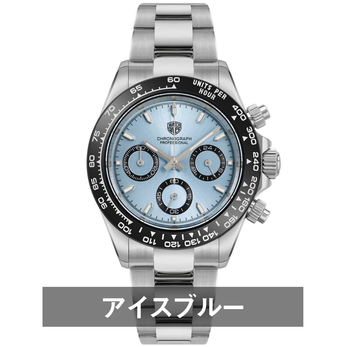腕時計 メンズ 40代 50代 クロノグラフ オマージュウォッチ クォーツ メカクォーツ 39mm WATCHDIVES WD16500