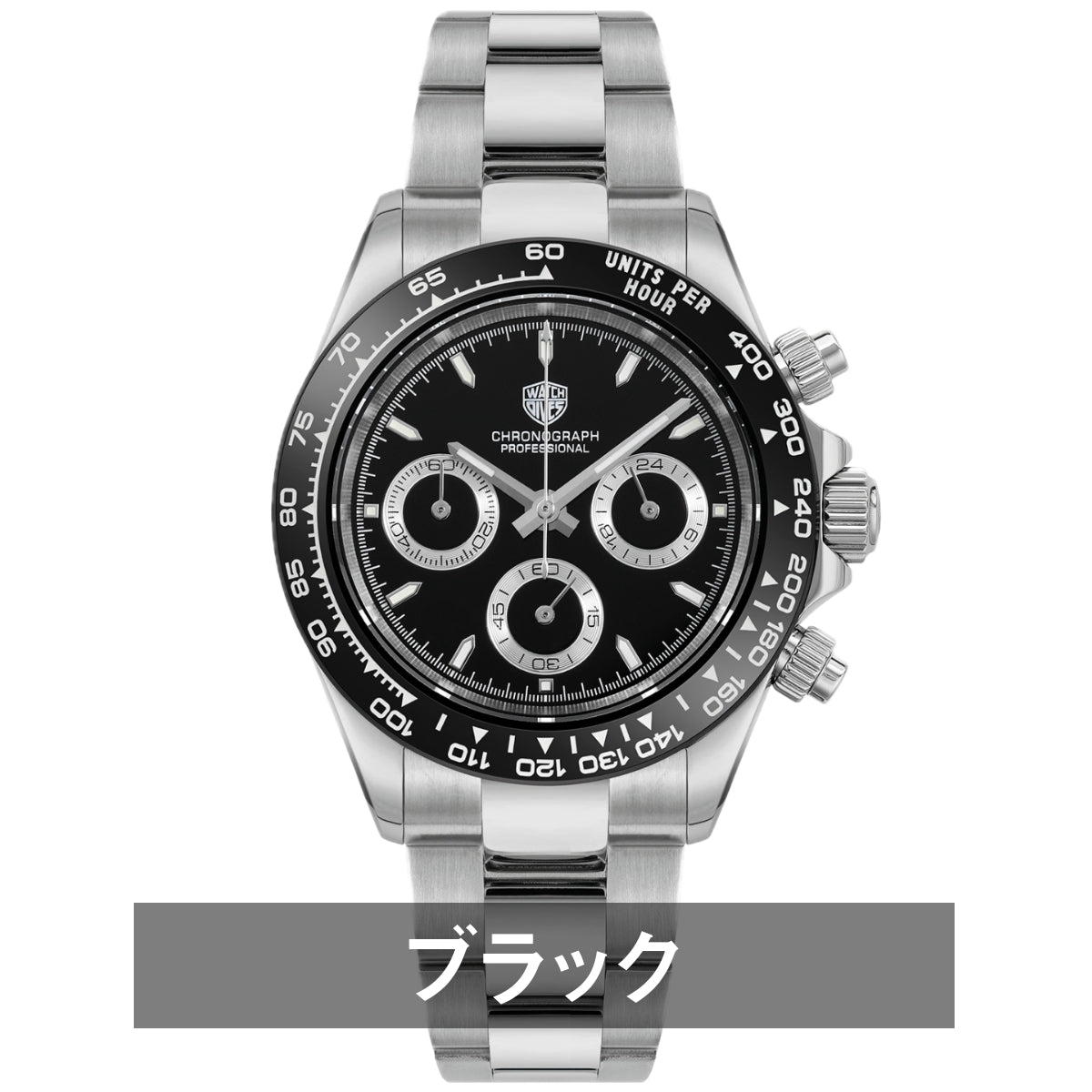 腕時計 メンズ 40代 50代 クロノグラフ オマージュウォッチ クォーツ メカクォーツ 39mm WATCHDIVES WD16500