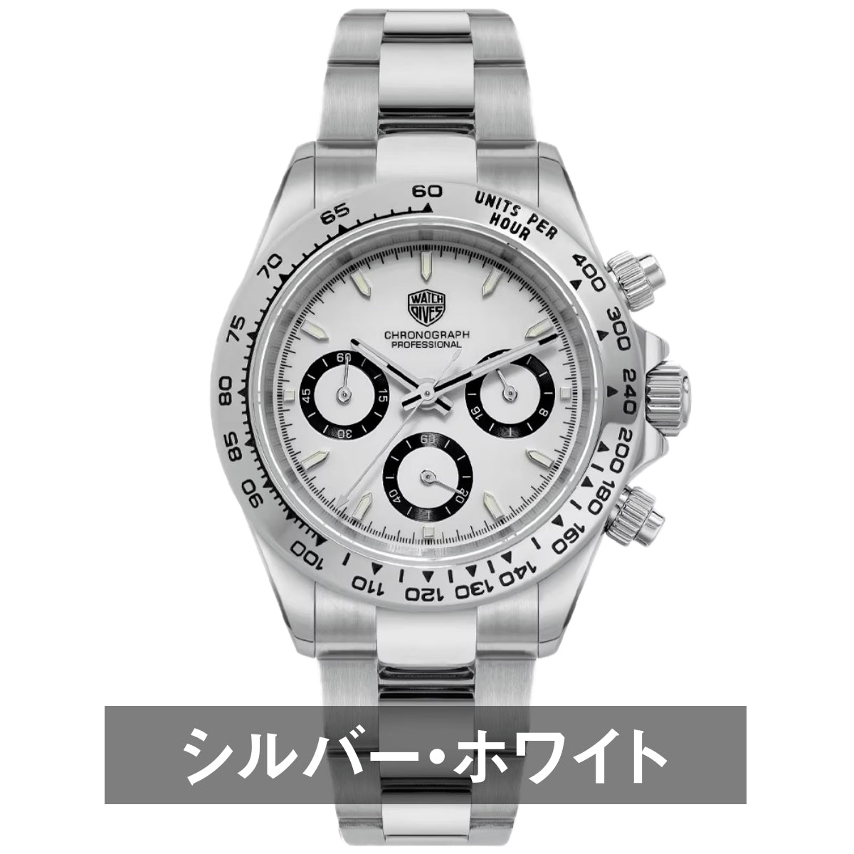 腕時計 メンズ 40代 50代 クロノグラフ オマージュウォッチ クォーツ メカクォーツ 39mm WATCHDIVES WD16500