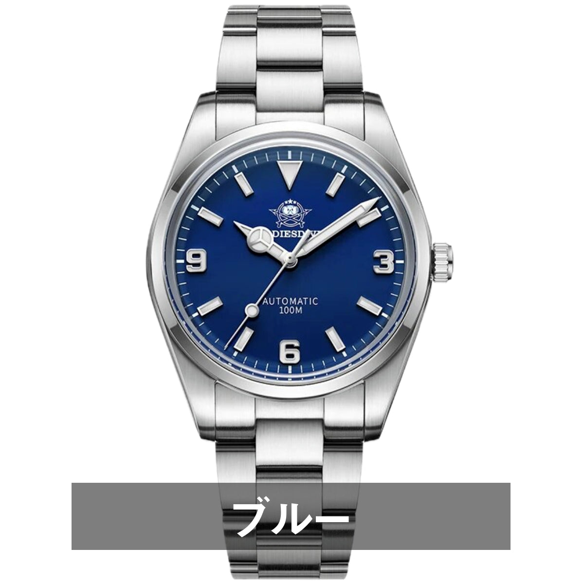自動巻き腕時計 メンズ 40代 50代 オマージュウォッチ 機械式 手巻き 防水 38mm マット仕上げ ADDIESDIVE AD2112