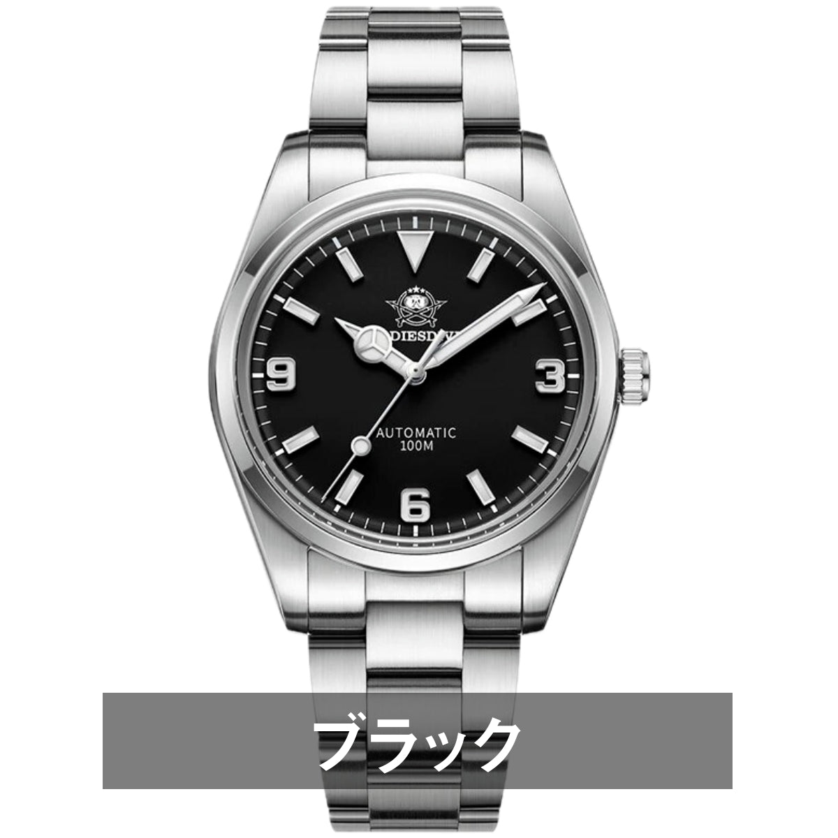 自動巻き腕時計 メンズ 40代 50代 オマージュウォッチ 機械式 手巻き 防水 38mm マット仕上げ ADDIESDIVE AD2112