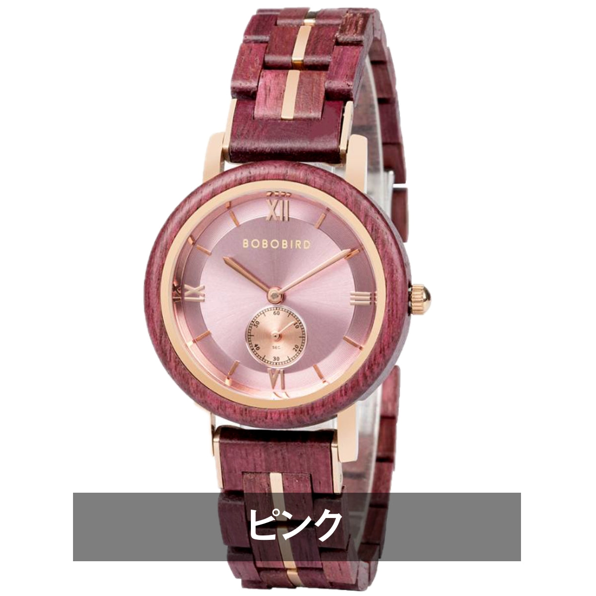 BOBO BIRD GT126 Wooden Watch for Women in Their 20s, 30s, and 40s, Quartz Movement with Small Seconds