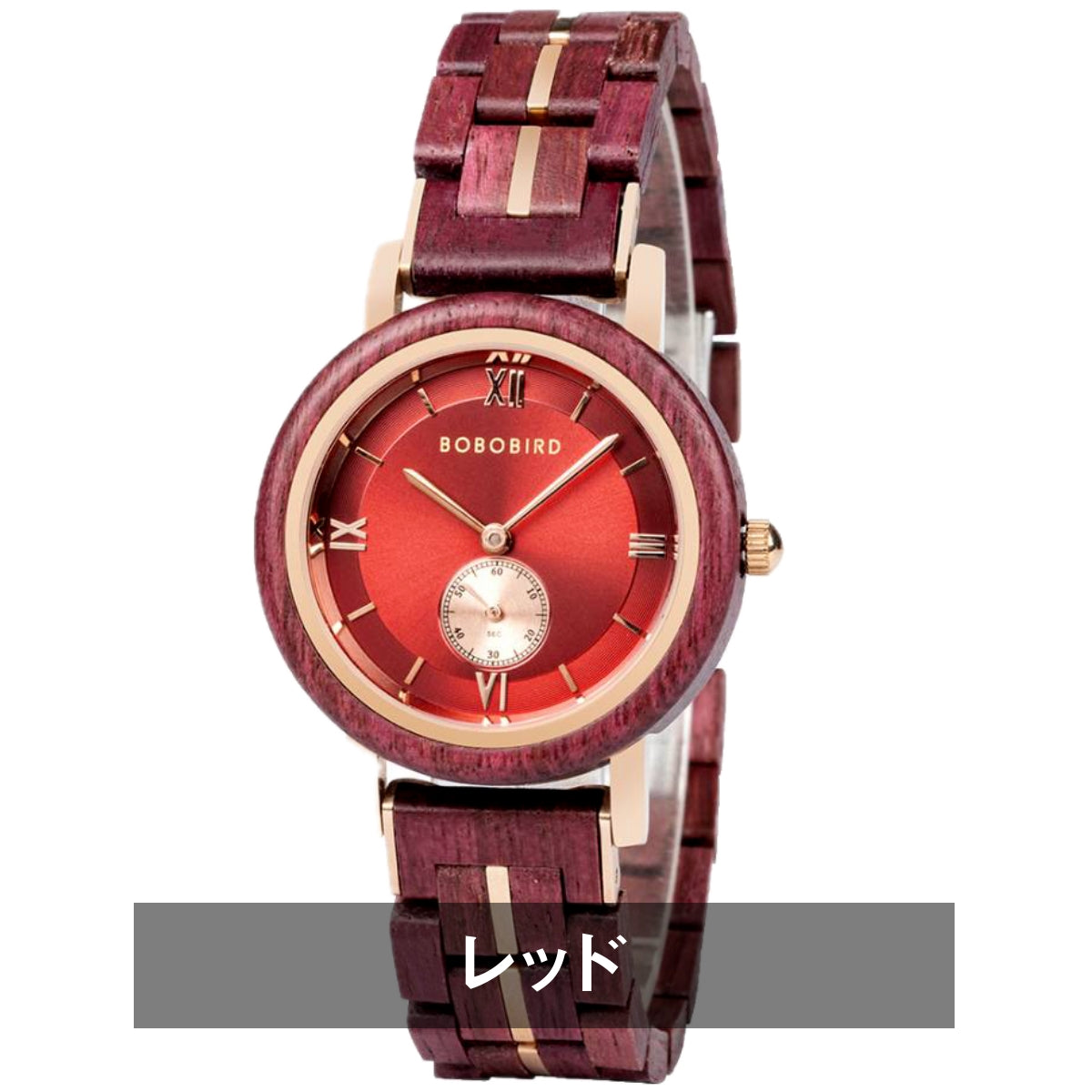 BOBO BIRD GT126 Wooden Watch for Women in Their 20s, 30s, and 40s, Quartz Movement with Small Seconds