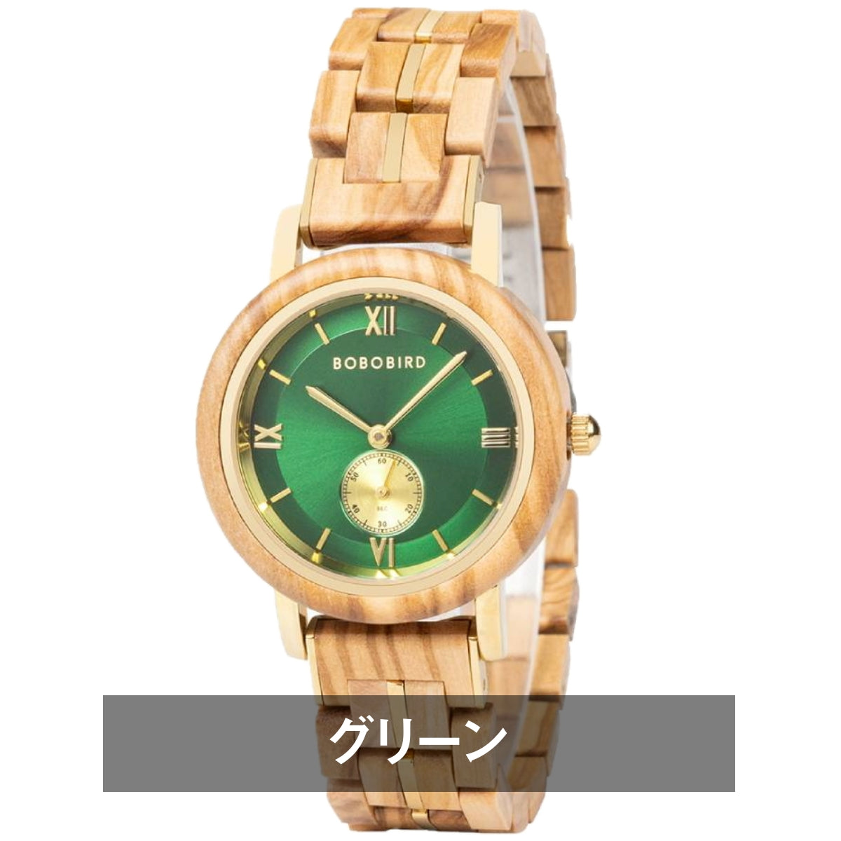 BOBO BIRD GT126 Wooden Watch for Women in Their 20s, 30s, and 40s, Quartz Movement with Small Seconds