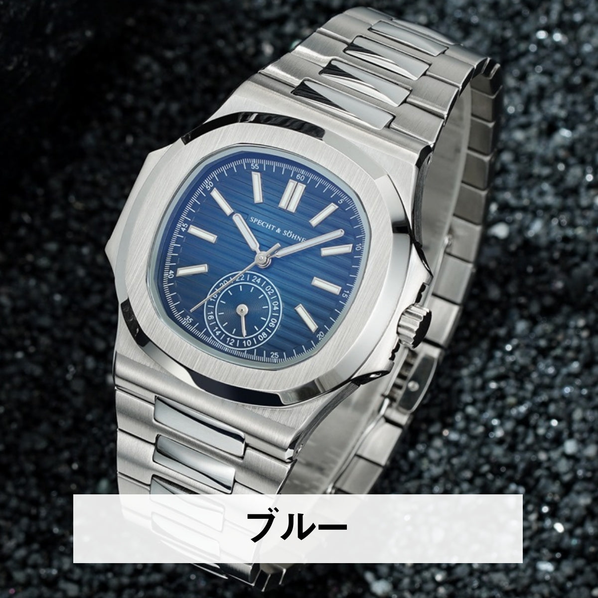 Men's Watch, Homage Watch for Men in Their 40s and 50s, Quartz/Mecha-Quartz Movement with 24-Hour Display, SPECHT & SOHNE SP5980
