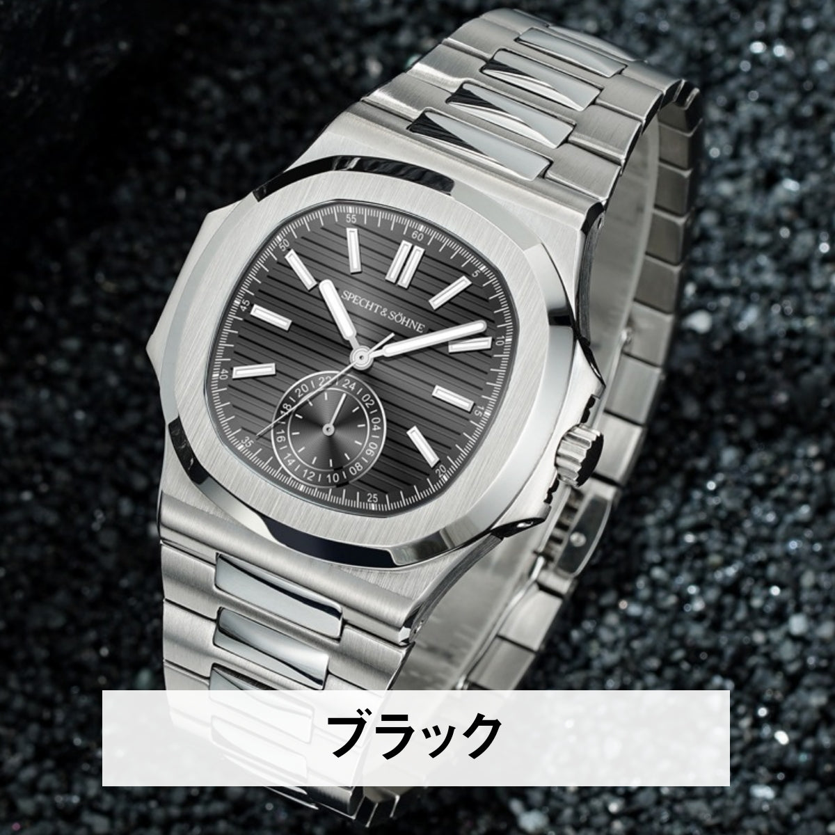 Men's Watch, Homage Watch for Men in Their 40s and 50s, Quartz/Mecha-Quartz Movement with 24-Hour Display, SPECHT & SOHNE SP5980