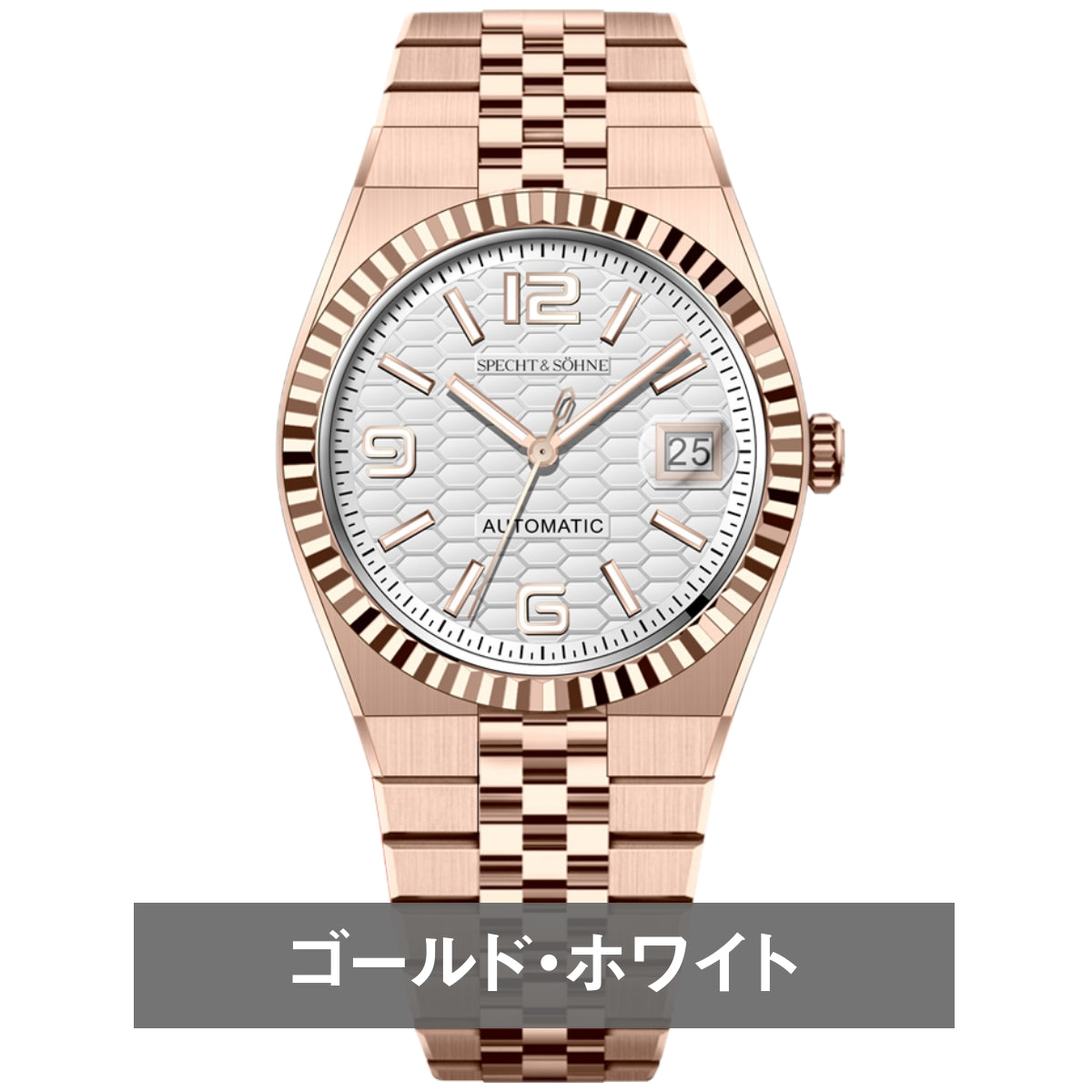 Men's Mechanical Watch, Homage Watch for Men in their 40s and 50s, Automatic with Miyota Movement and Manual Winding, SPECHT & SOHNE SP-RO-1