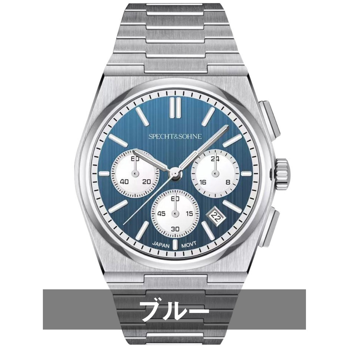腕時計 メンズ 40代 50代 クロノグラフ オマージュウォッチ クォーツ メカクォーツ 41mm SPECHT & SOHNE SP0005