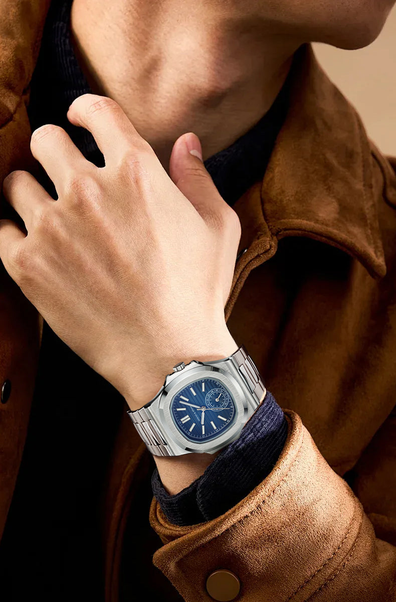 Men's Watch, Homage Watch for Men in Their 40s and 50s, Quartz/Mecha-Quartz Movement with 24-Hour Display, SPECHT & SOHNE SP5980