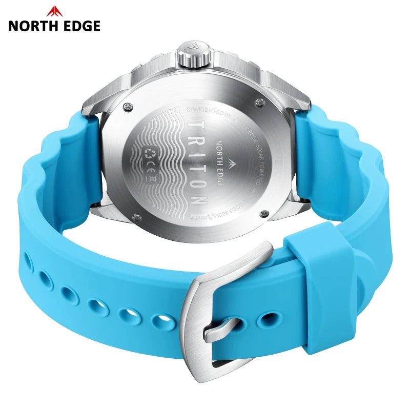 腕時計 メンズ ソーラー ダイバーズウォッチ 300m防水 オマージュ NORTH EDGE TRITON