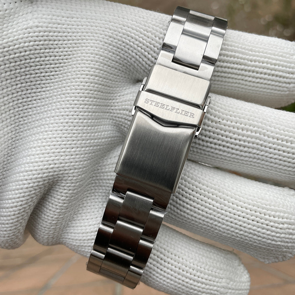 機械式腕時計 メンズ 40代 50代 GMT オマージュウォッチ 自動巻き セイコームーブメント 手巻き STEELFLIER SF790