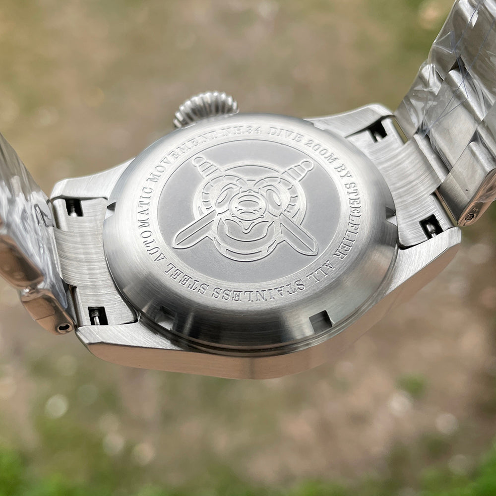 機械式腕時計 メンズ 40代 50代 GMT オマージュウォッチ 自動巻き セイコームーブメント 手巻き STEELFLIER SF790
