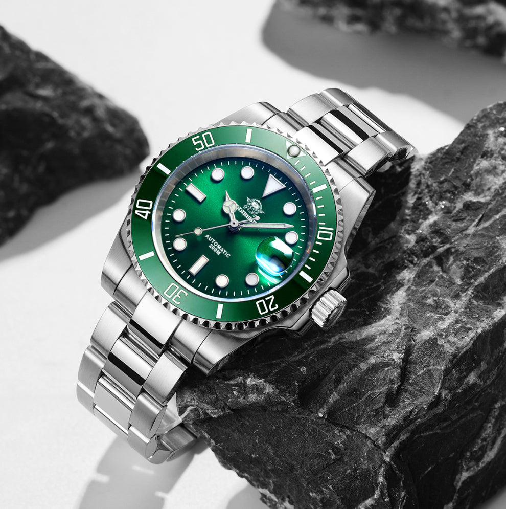 ADDIESDIVE 41mm MY-H3-2C Men's Submariner Homage Watch with Automatic Movement and Calendar, Perfect for Men in Their 40s and 50s
