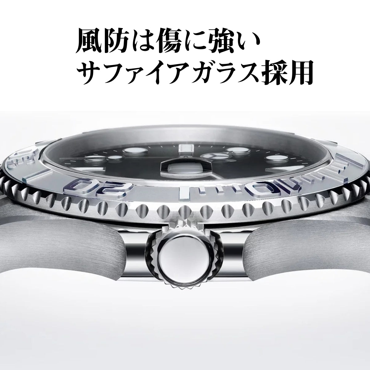 Men's diver's watch, homage watch for divers in their 40s and 50s, mechanical automatic movement with calendar, CORGEUT