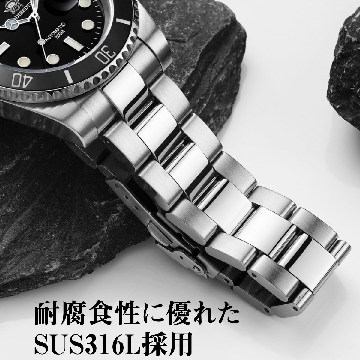 ADDIESDIVE 41mm MY-H3-2C Men's Submariner Homage Watch with Automatic Movement and Calendar, Perfect for Men in Their 40s and 50s
