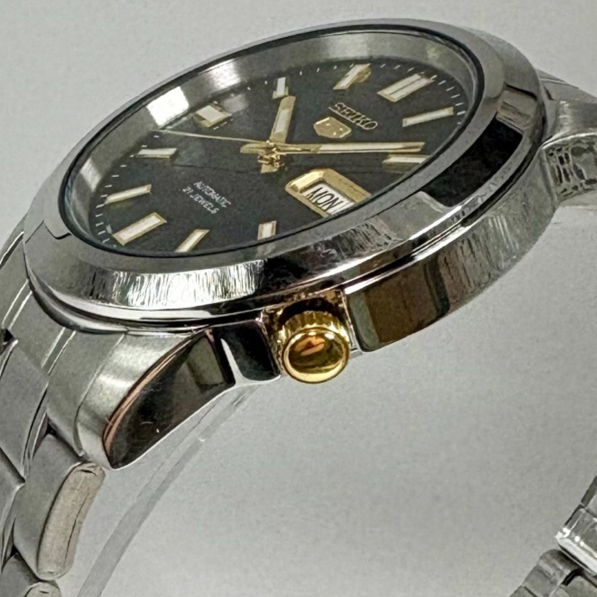 セイコー SEIKO 腕時計 メンズ 逆輸入 海外モデル セイコー5 自動巻 機械式 日付 曜日 デイデイト 38mm SNKK22K1