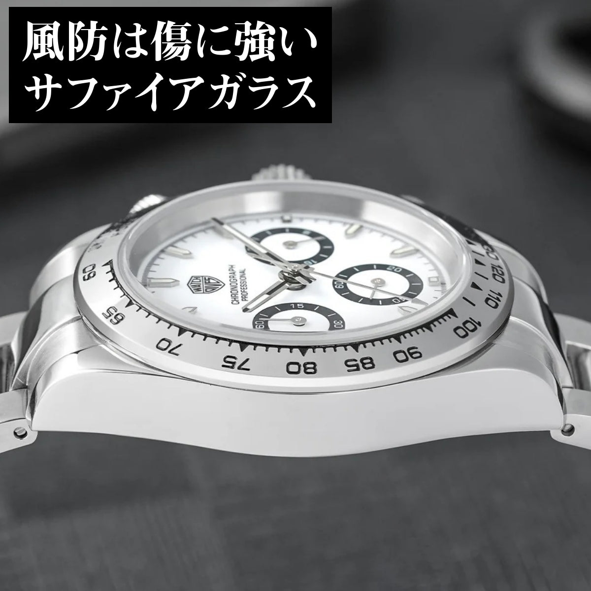 腕時計 メンズ 40代 50代 クロノグラフ オマージュウォッチ クォーツ メカクォーツ 39mm WATCHDIVES WD16500