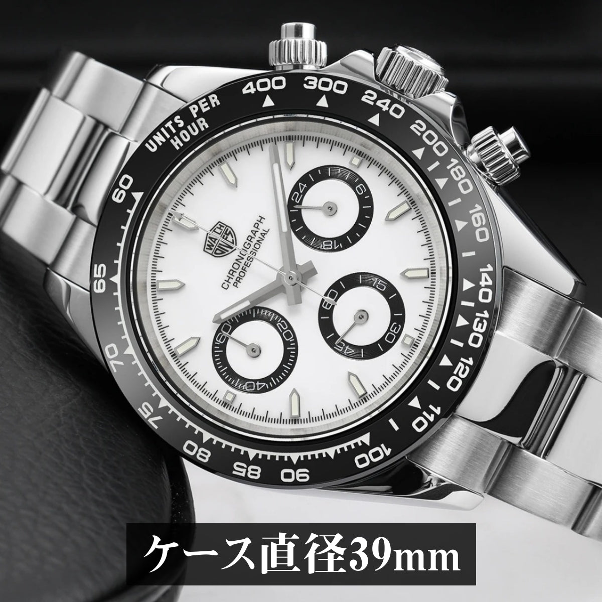 腕時計 メンズ 40代 50代 クロノグラフ オマージュウォッチ クォーツ メカクォーツ 39mm WATCHDIVES WD16500