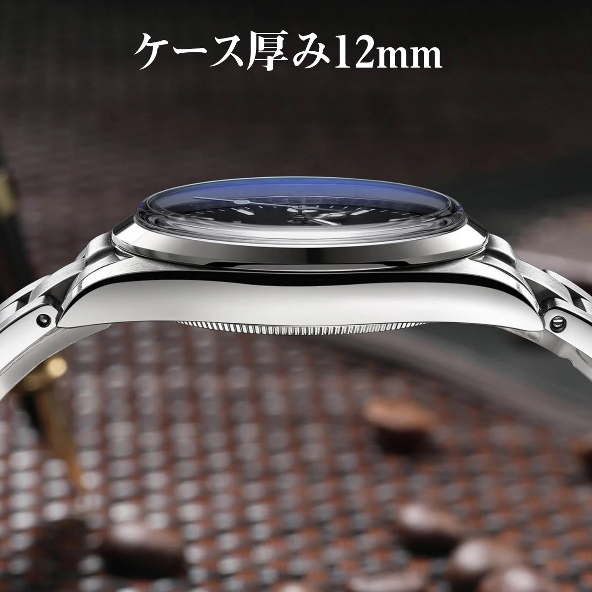 腕時計 メンズ 40代 50代 オマージュウォッチ クォーツ 防水 36mm マット仕上げ ADDIESDIVE AD2023QZ
