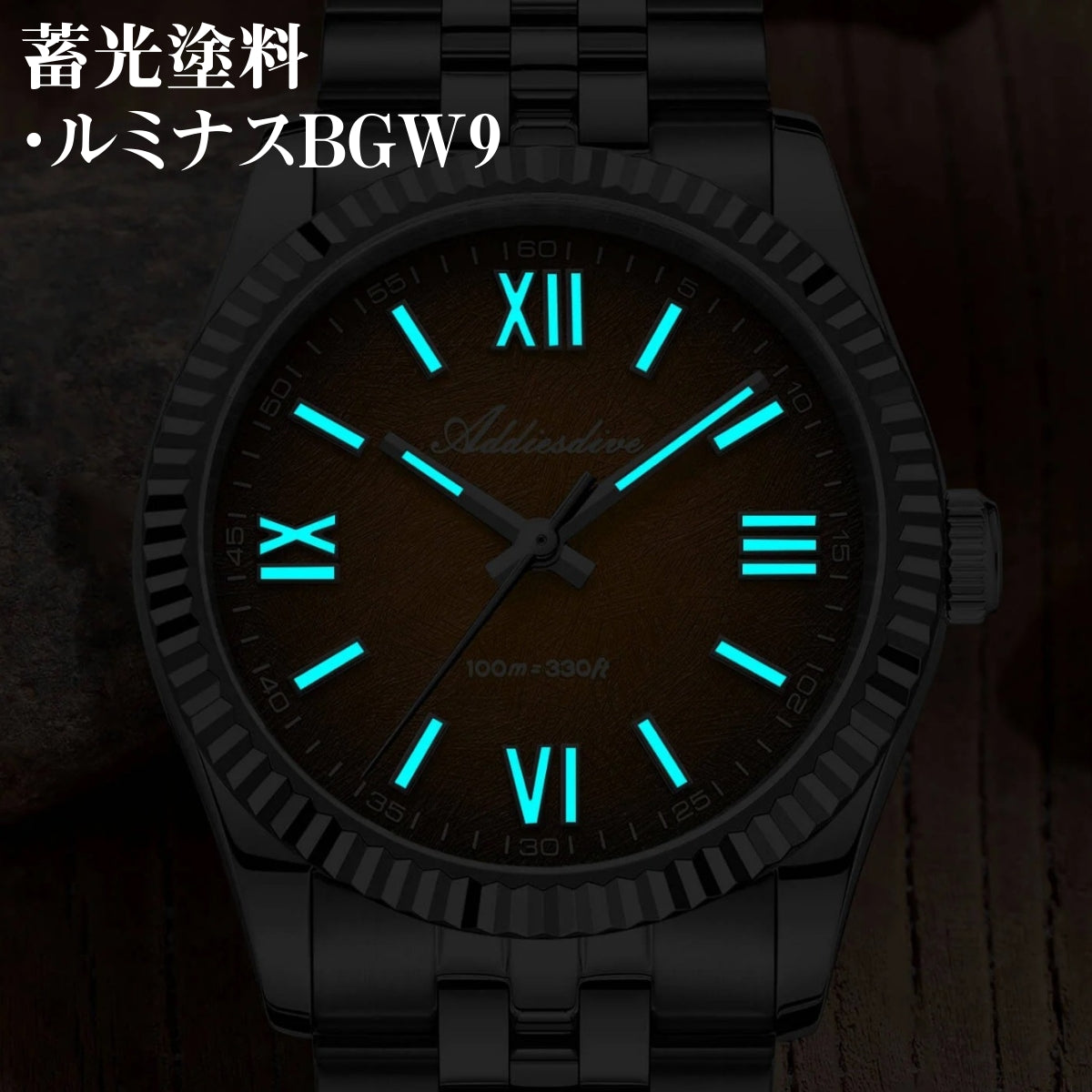 腕時計 メンズ 40代 50代 オマージュウォッチ クォーツ 防水 36mm VH31ムーブメント ADDIESDIVE AD2512