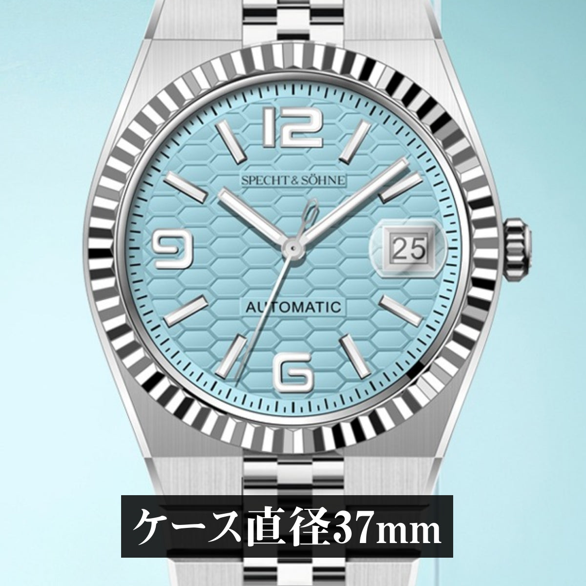 Men's Mechanical Watch, Homage Watch for Men in their 40s and 50s, Automatic with Miyota Movement and Manual Winding, SPECHT & SOHNE SP-RO-1