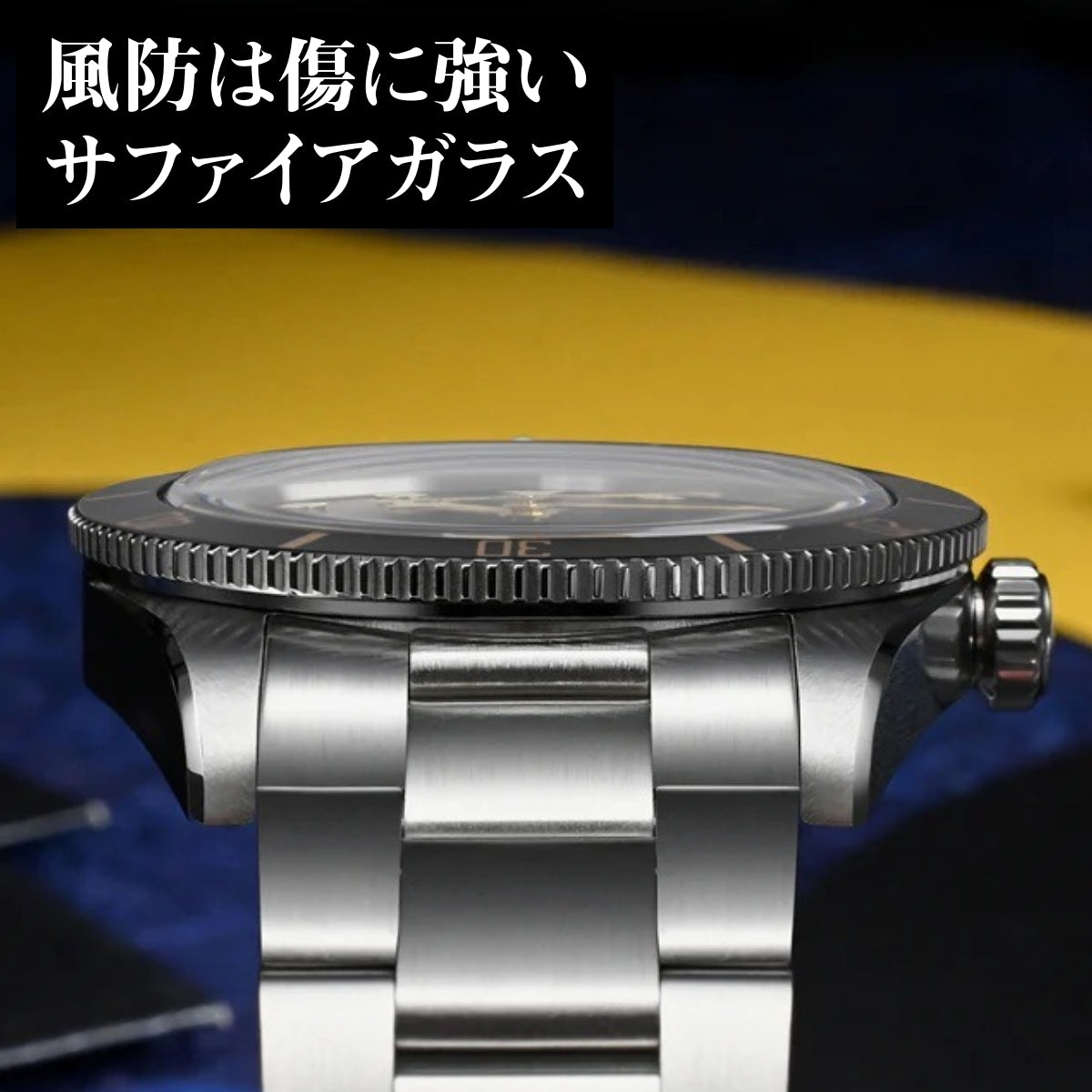 腕時計 メンズ 40代 50代 オマージュウォッチ クォーツ 20気圧防水 37mm アルミベゼル WATCHDIVES WD7922