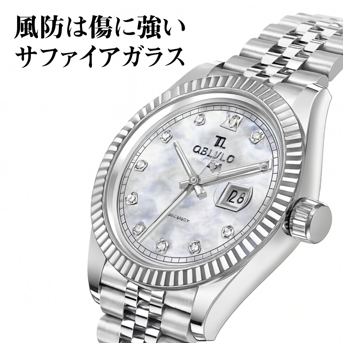 腕時計 メンズ 40代 50代 オマージュウォッチ クォーツ 防水 39mm スイス製ムーブメント OBLVLO RX-PE