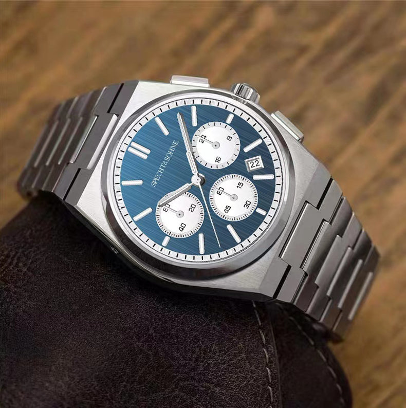 腕時計 メンズ 40代 50代 クロノグラフ オマージュウォッチ クォーツ メカクォーツ 41mm SPECHT & SOHNE SP0005