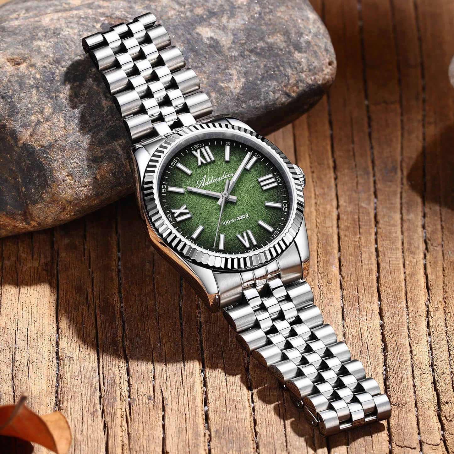 腕時計 メンズ 40代 50代 オマージュウォッチ クォーツ 防水 36mm VH31ムーブメント ADDIESDIVE AD2512