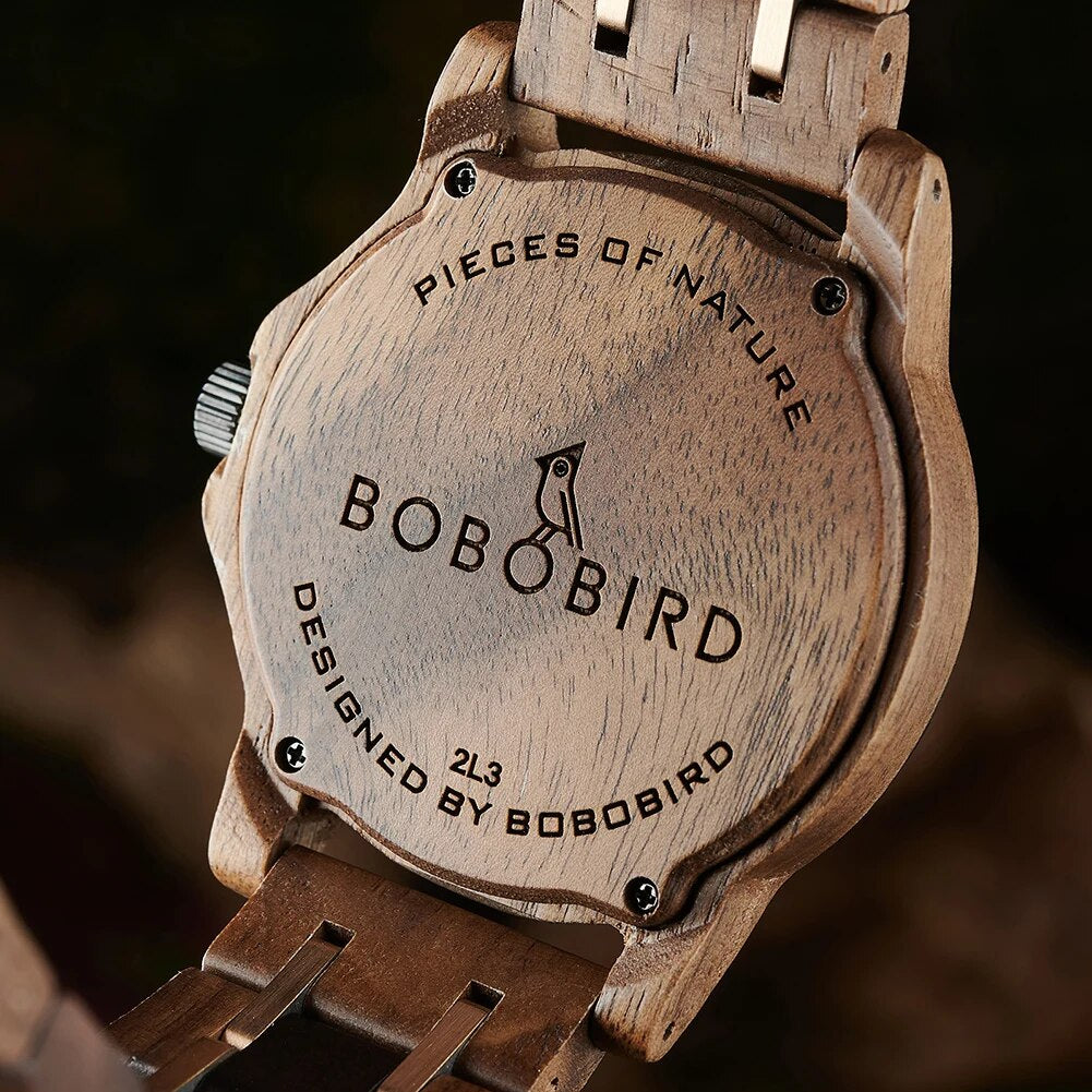 木製腕時計 ウッドウォッチ メンズ 40代 50代 クォーツ 金属アレルギー ボボバード BOBO BIRD GT155
