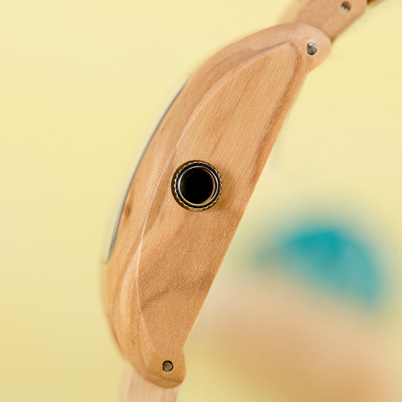 BOBO BIRD GT020 Wooden Watch for Women in Their 20s, 30s, and 40s, Quartz Movement, Hypoallergenic