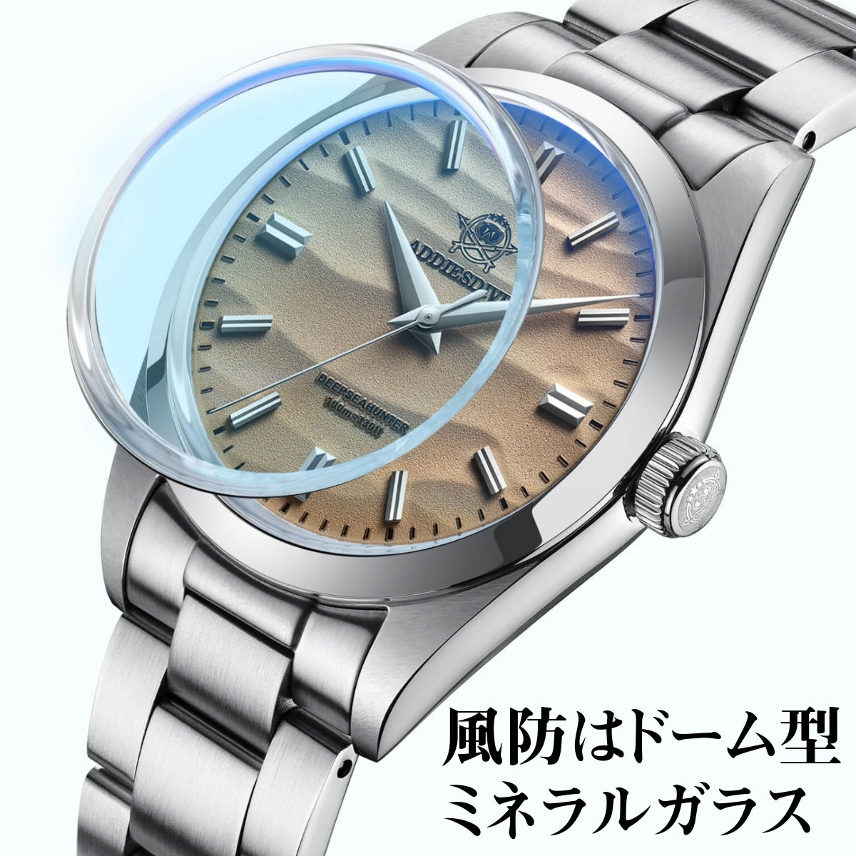 ADDIESDIVE 36mm AD2030 unisex watch for men and women in their 40s and 50s, waterproof quartz movement, Seiko movement