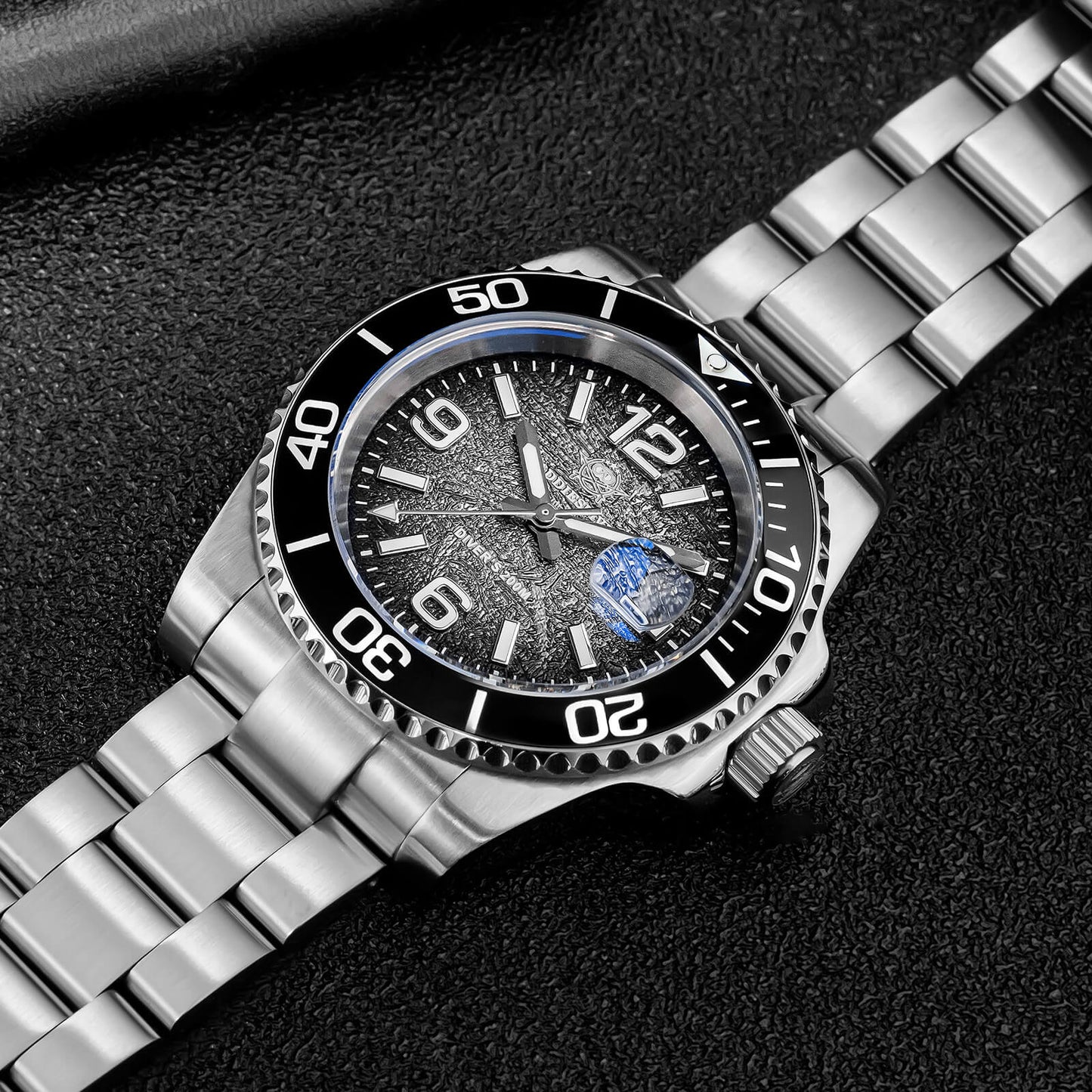 腕時計 メンズ 40代 50代 オマージュウォッチ クォーツ 20気圧防水 41mm ミヨタムーブメント ADDIESDIVE AD2513