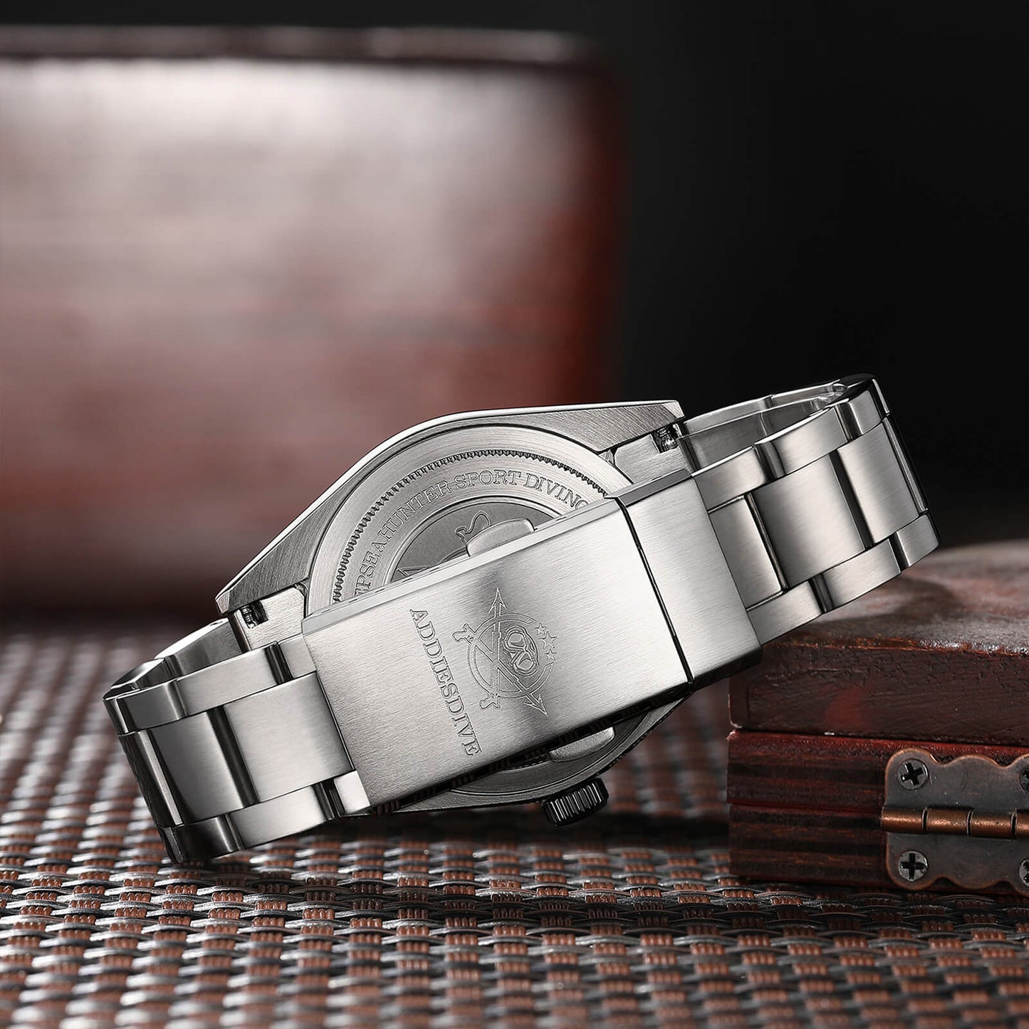 腕時計 メンズ 40代 50代 オマージュウォッチ クォーツ 防水 36mm マット仕上げ ADDIESDIVE AD2023QZ