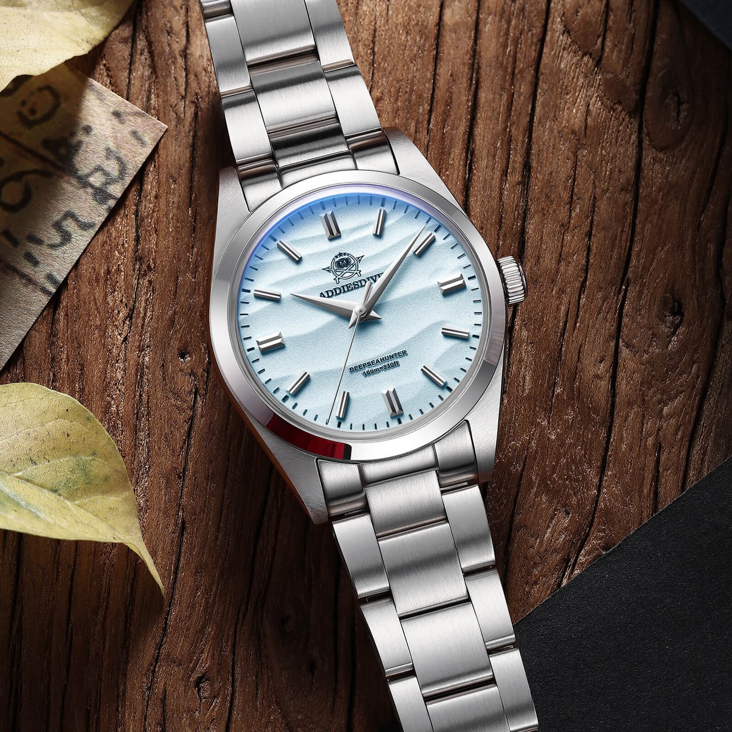 ADDIESDIVE 36mm AD2030 unisex watch for men and women in their 40s and 50s, waterproof quartz movement, Seiko movement