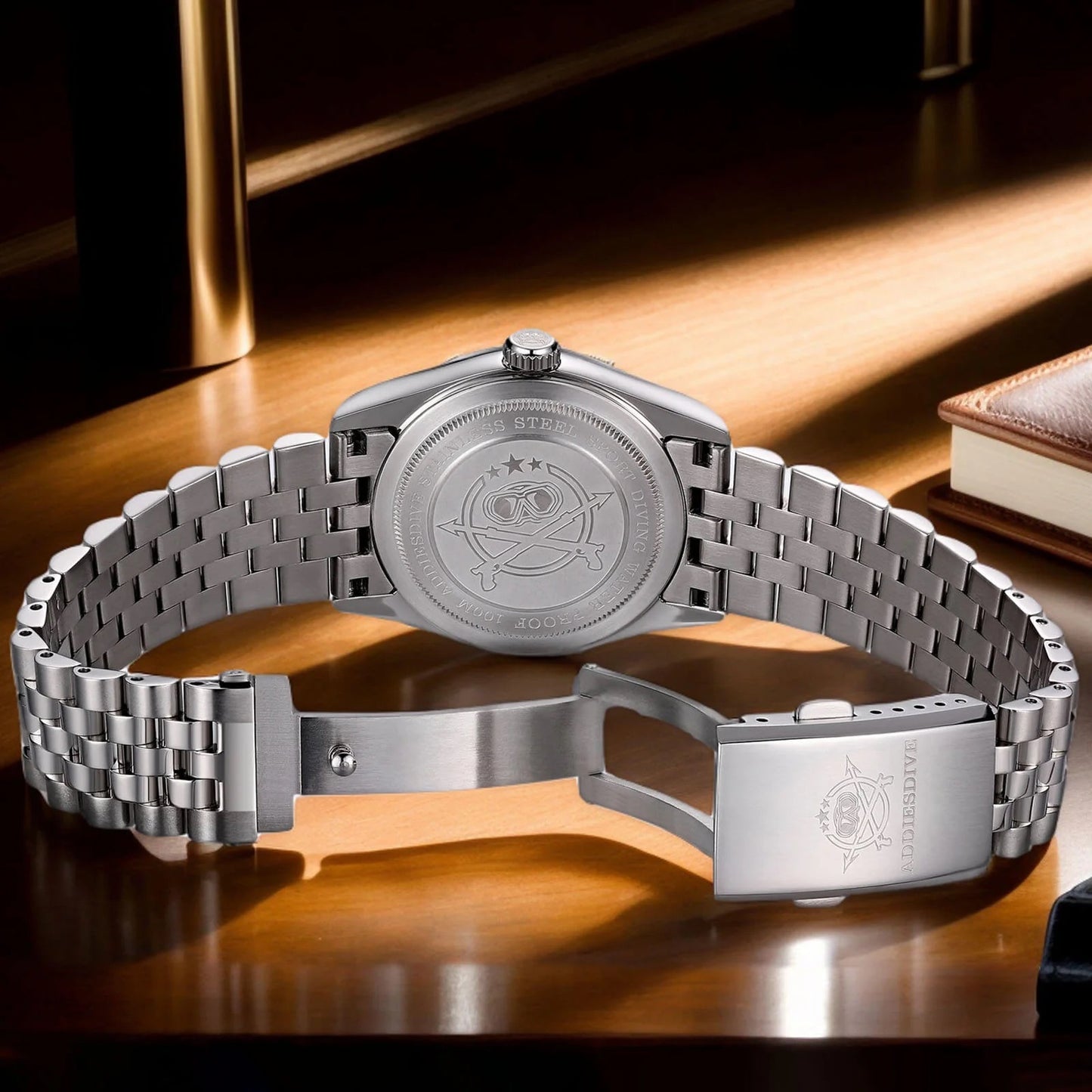 腕時計 メンズ 40代 50代 オマージュウォッチ クォーツ 防水 36mm VH31ムーブメント ADDIESDIVE AD2512
