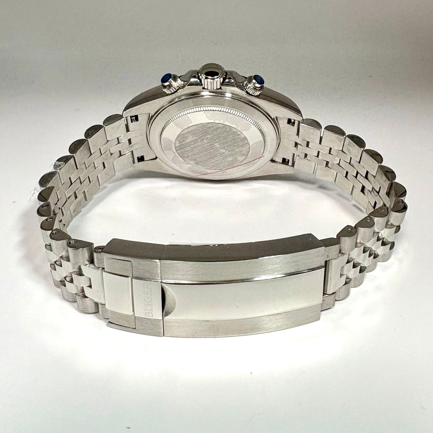 Men's Watch, 40s and 50s, Chronograph, Mechanical Quartz, Calendar, Panda, Two-Hand, BLIGER