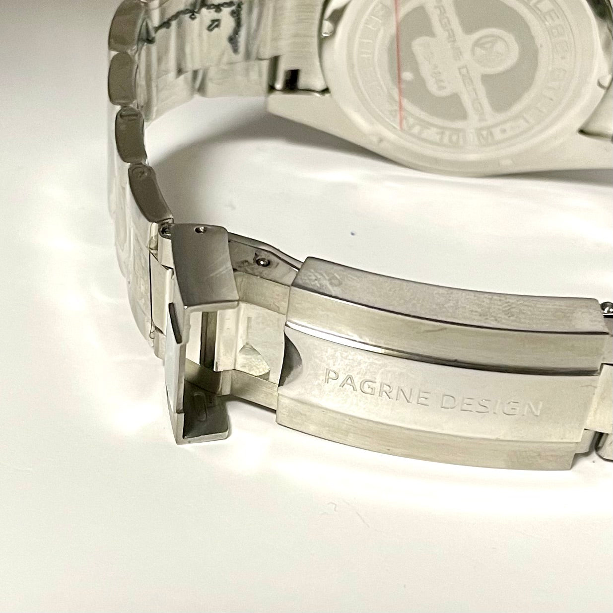 Men's Watch for Men in their 40s and 50s, Homage Chronograph Quartz Movement, with Japanese Instruction Manual, PAGRNE DESIGN PG-1644
