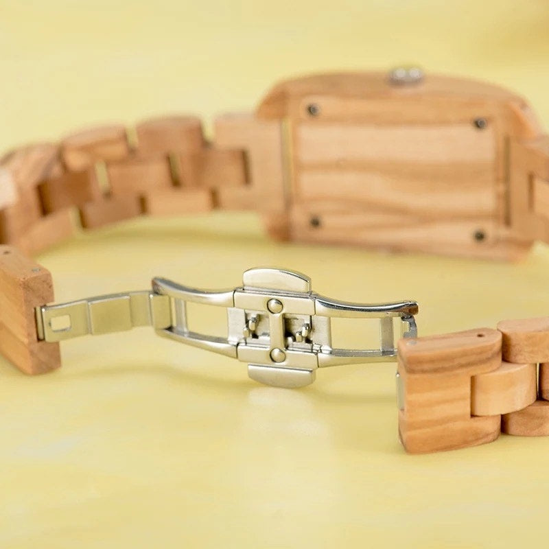 BOBO BIRD GT020 Wooden Watch for Women in Their 20s, 30s, and 40s, Quartz Movement, Hypoallergenic