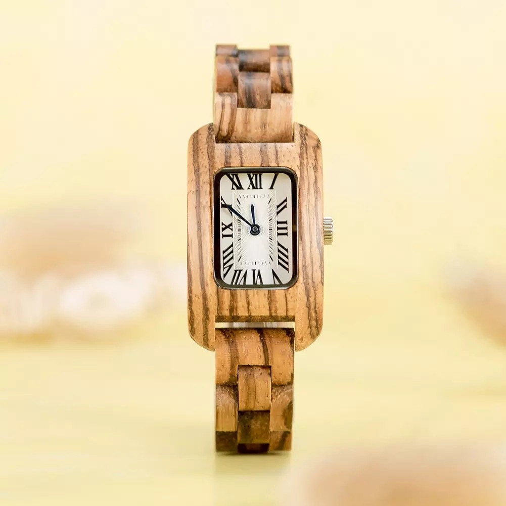 BOBO BIRD GT020 Wooden Watch for Women in Their 20s, 30s, and 40s, Quartz Movement, Hypoallergenic