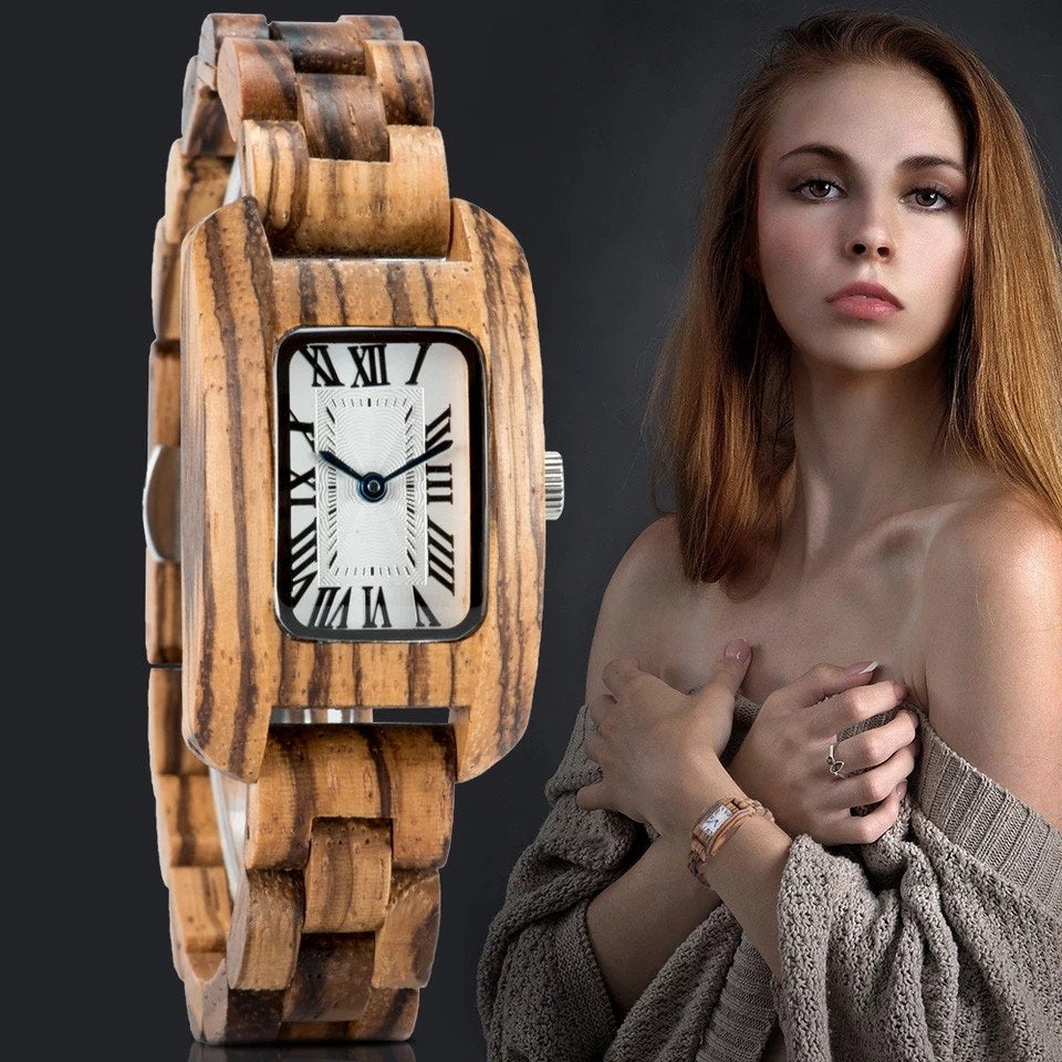 BOBO BIRD GT020 Wooden Watch for Women in Their 20s, 30s, and 40s, Quartz Movement, Hypoallergenic