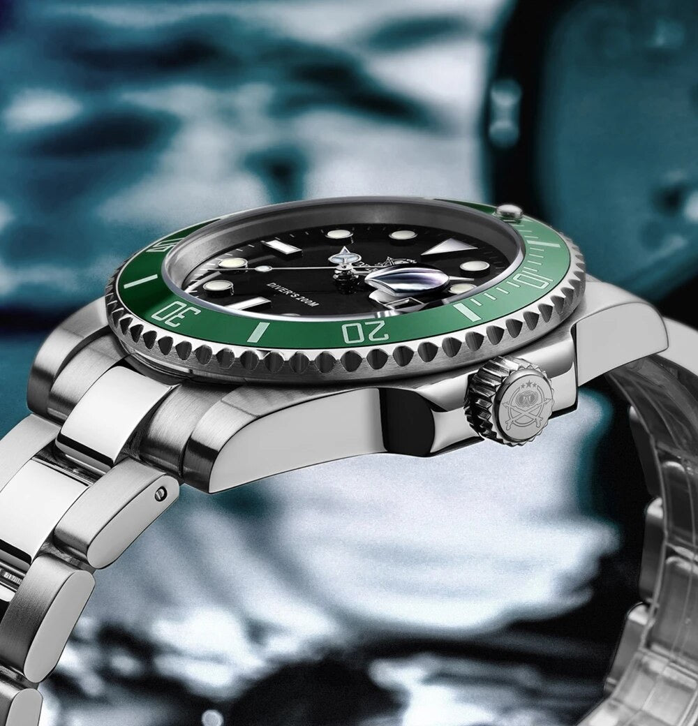 Men's Dive Watch, Water Resistant, Quartz, ADDIESDIVE, H3-2Q, Homage Watch for Men in Their 40s and 50s